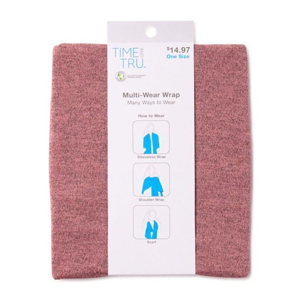 Women's Rose Heather Multi Wear Wrap - Picture 4 of 6